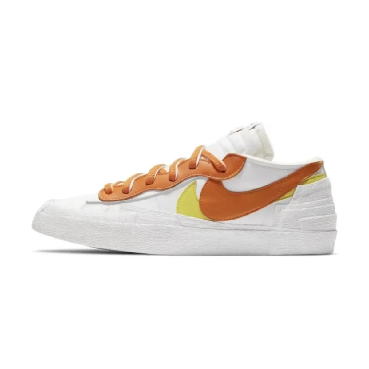 Blazer Low x Sacai Mens Size 8 Magma Orange DD1877-100 Shoes by Nike