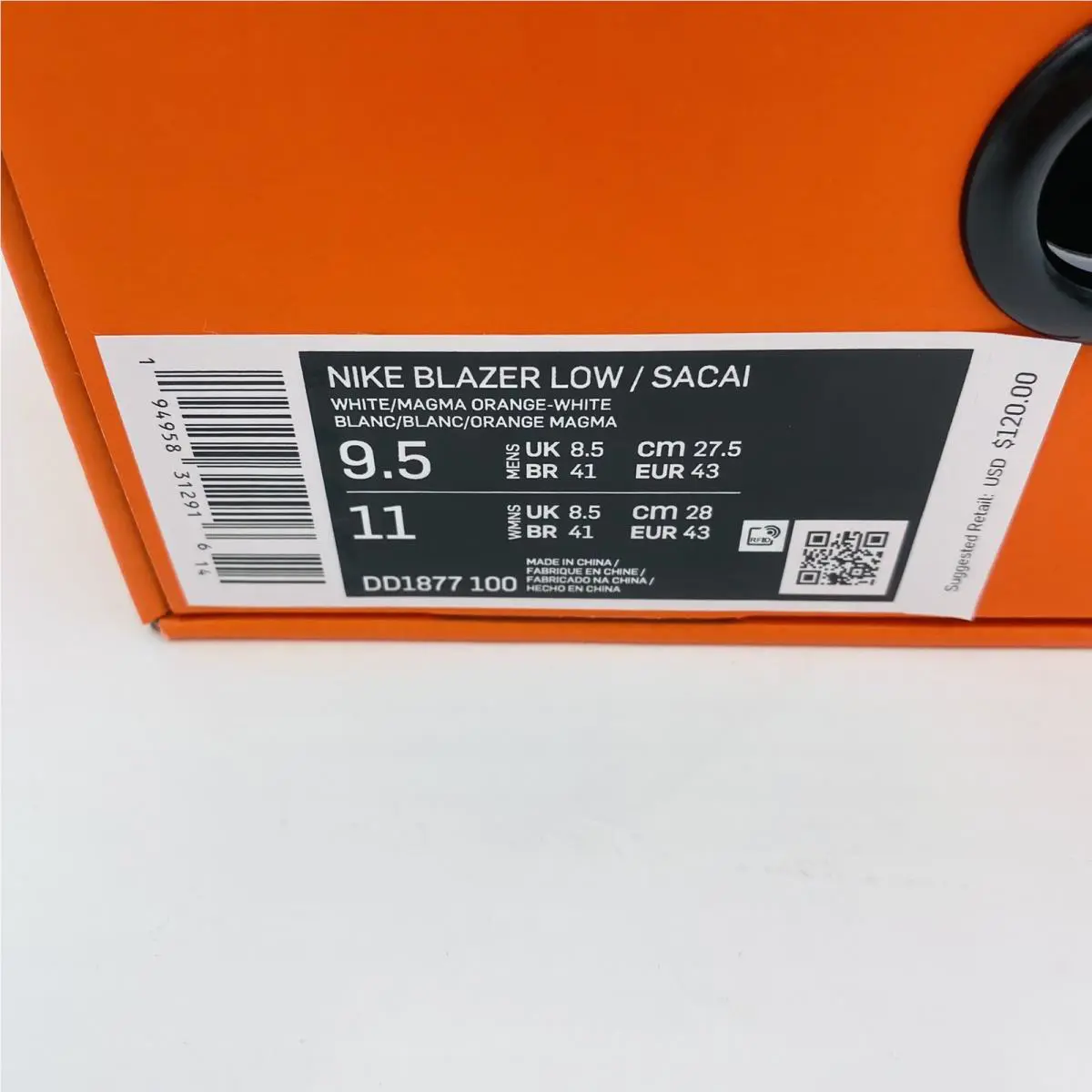 Nike shoes - Nike Blazer - Blazer - DD1877-100 - Orange (UPC: 0194958312985) 1