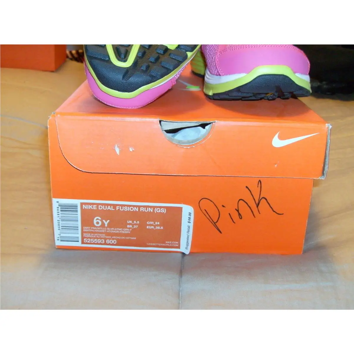 Nike shoes - Pink/Lime 17