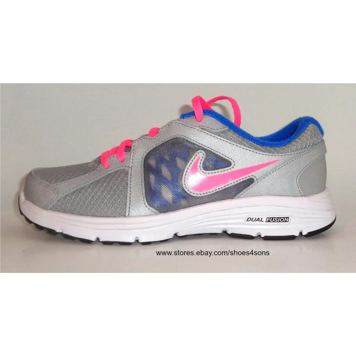 Nike shoes - Silver/Pink/Royal/Methallic 6