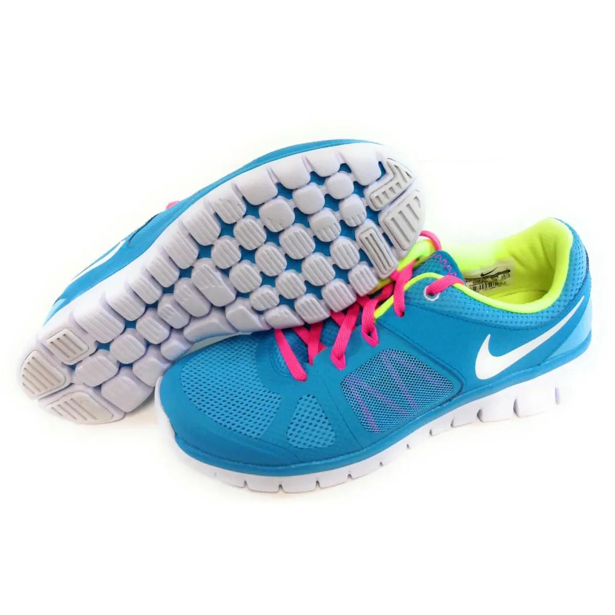 Girls Kids Youth Nike Flex 2014 RN 642755 401 Bright Blue DS Sneakers Shoes - Blue