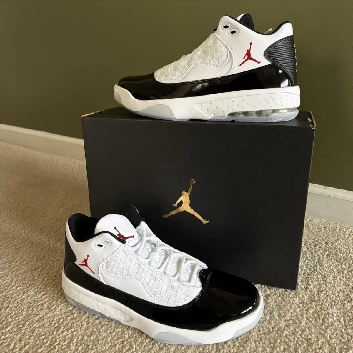 Nike shoes - Nike Air Jordan Max Aura 2 - CK6636-102 - White Gym Red (UPC: 0194956843023) 10