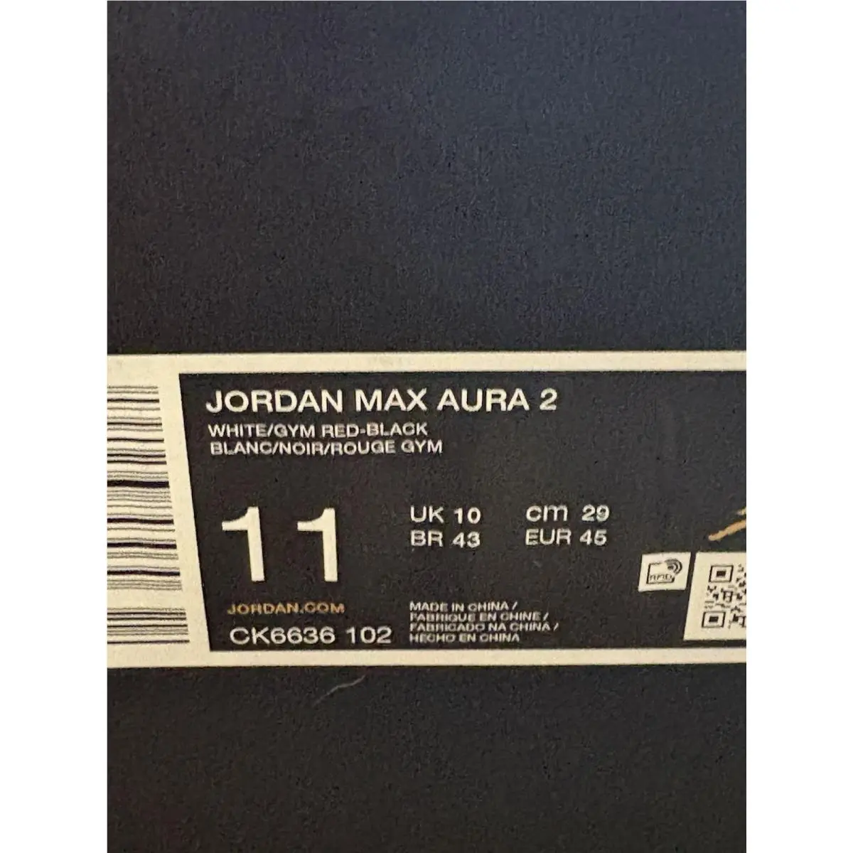 Nike shoes - Jordan Max Aura 2 - Max Aura - CK6636-102 - White 10