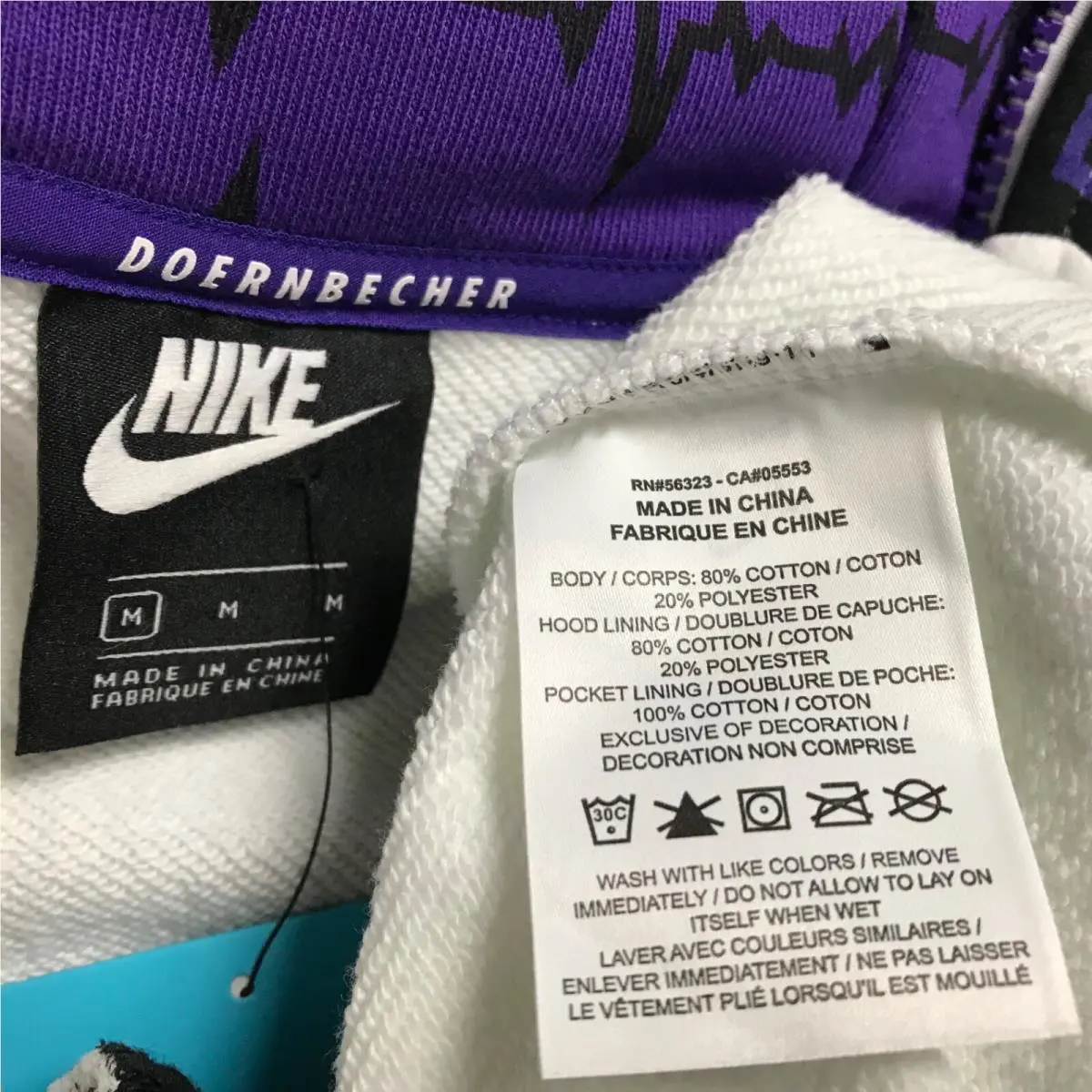 Nike clothing - White/court purple 7