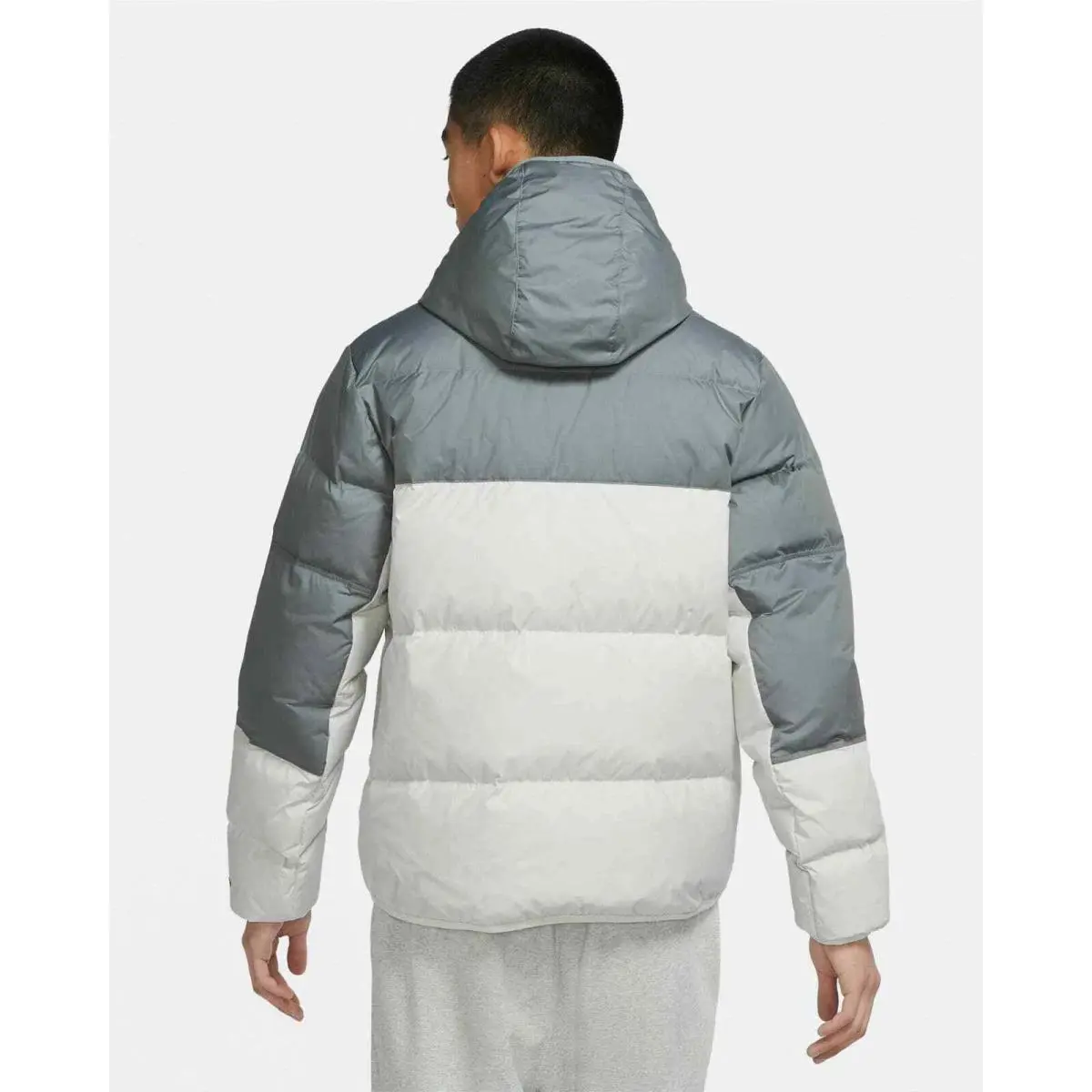 Nike clothing - Nike Sportswear Windrunner Storm Fit Primaloft Puffer Jacket - DR9605 084 - Sail & Wolf Grey (UPC: 196147059374) 8