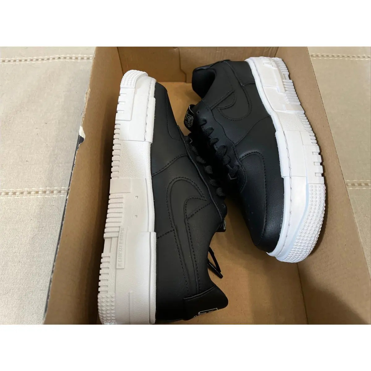 Nike shoes - Nike Air Force 1 Pixel - CK6649-001 - Black White Black 8