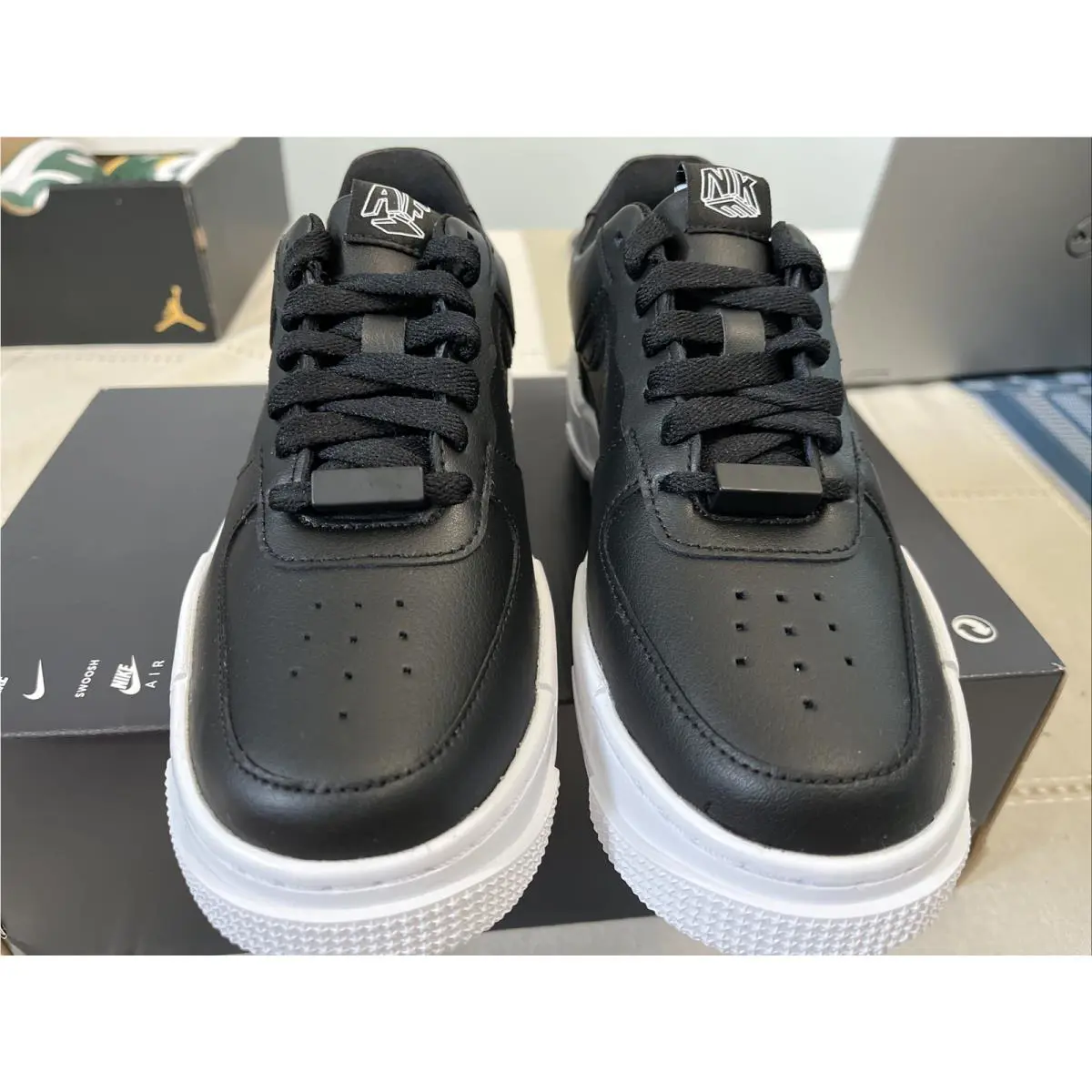 Nike shoes - Nike Air Force 1 Pixel - CK6649-001 - Black White Black 3
