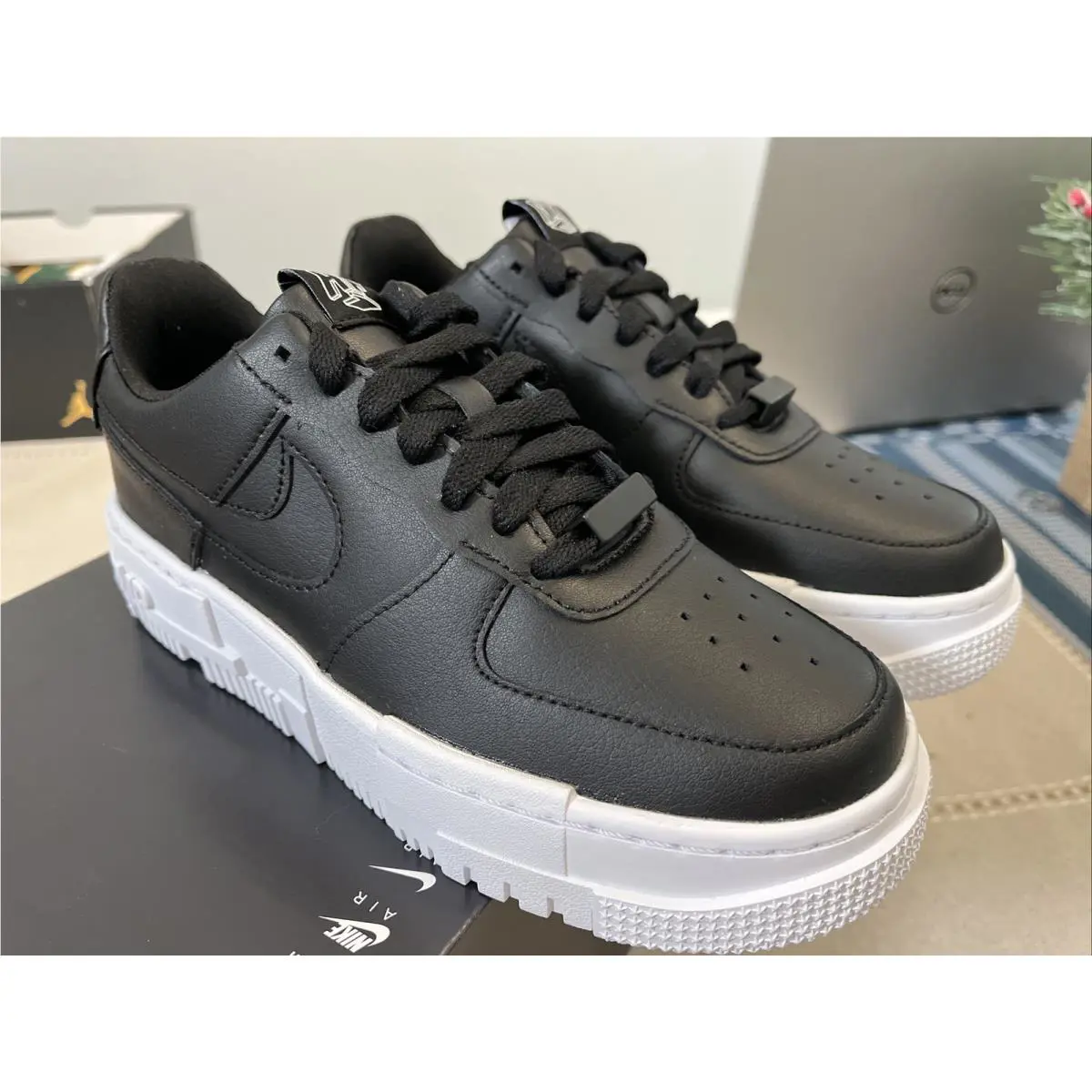 Nike shoes - Nike Air Force 1 Pixel - CK6649-001 - Black White Black 4
