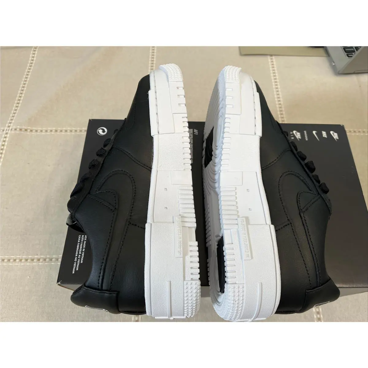 Nike shoes - Nike Air Force 1 Pixel - CK6649-001 - Black White Black 6