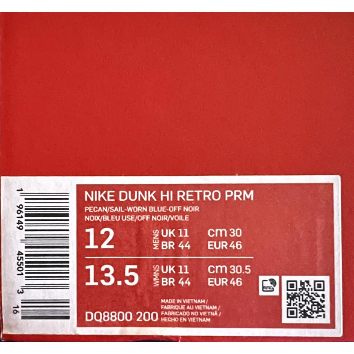 Nike shoes - Nike Dunk High PRM - Dunk High PRM - DQ8800-200 - Pecan/Sail/Worn Blue/Off Noir 9