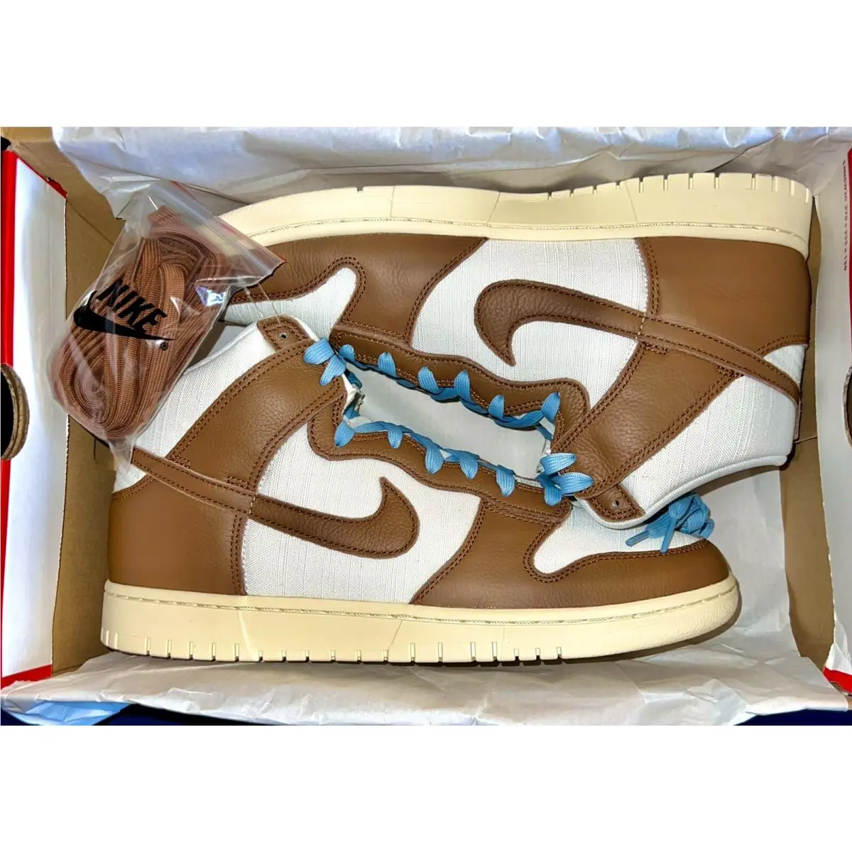 Nike shoes - Nike Dunk High PRM - Dunk High PRM - DQ8800-200 - Pecan/Sail/Worn Blue/Off Noir 0