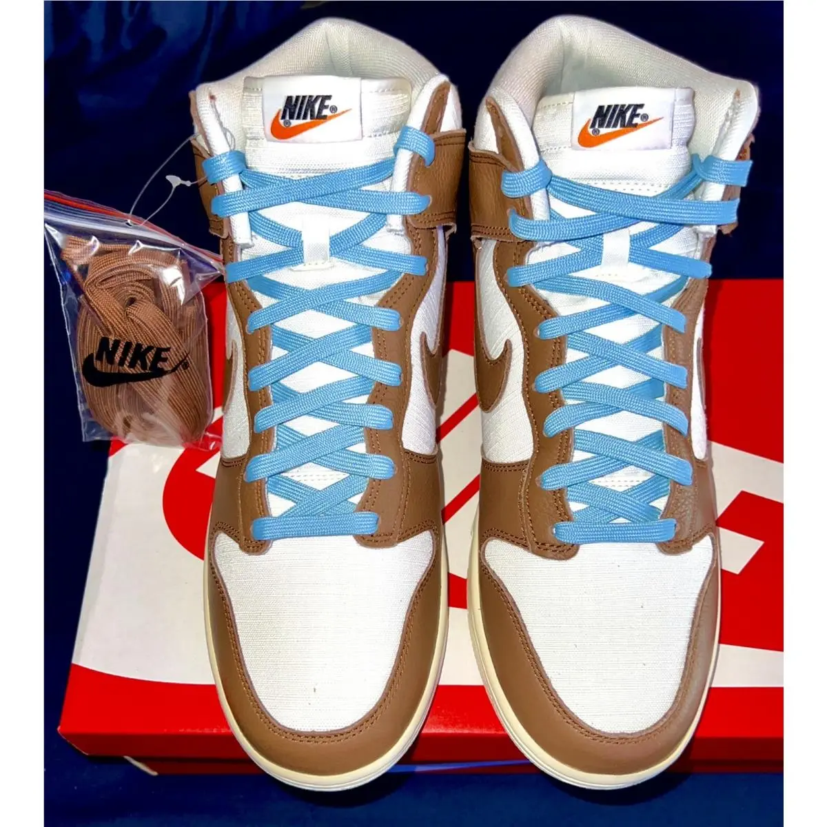 Nike shoes - Nike Dunk High PRM - Dunk High PRM - DQ8800-200 - Pecan/Sail/Worn Blue/Off Noir 1