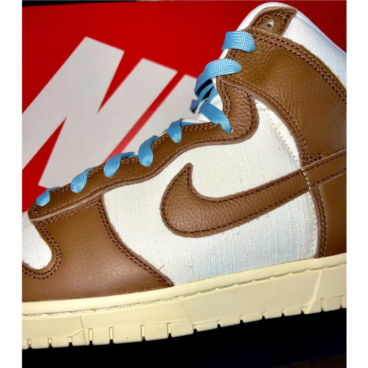 Nike shoes - Nike Dunk High PRM - Dunk High PRM - DQ8800-200 - Pecan/Sail/Worn Blue/Off Noir 3