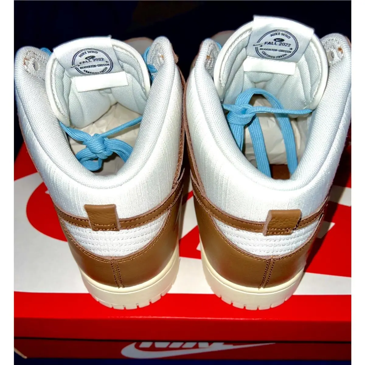 Nike shoes - Nike Dunk High PRM - Dunk High PRM - DQ8800-200 - Pecan/Sail/Worn Blue/Off Noir 4