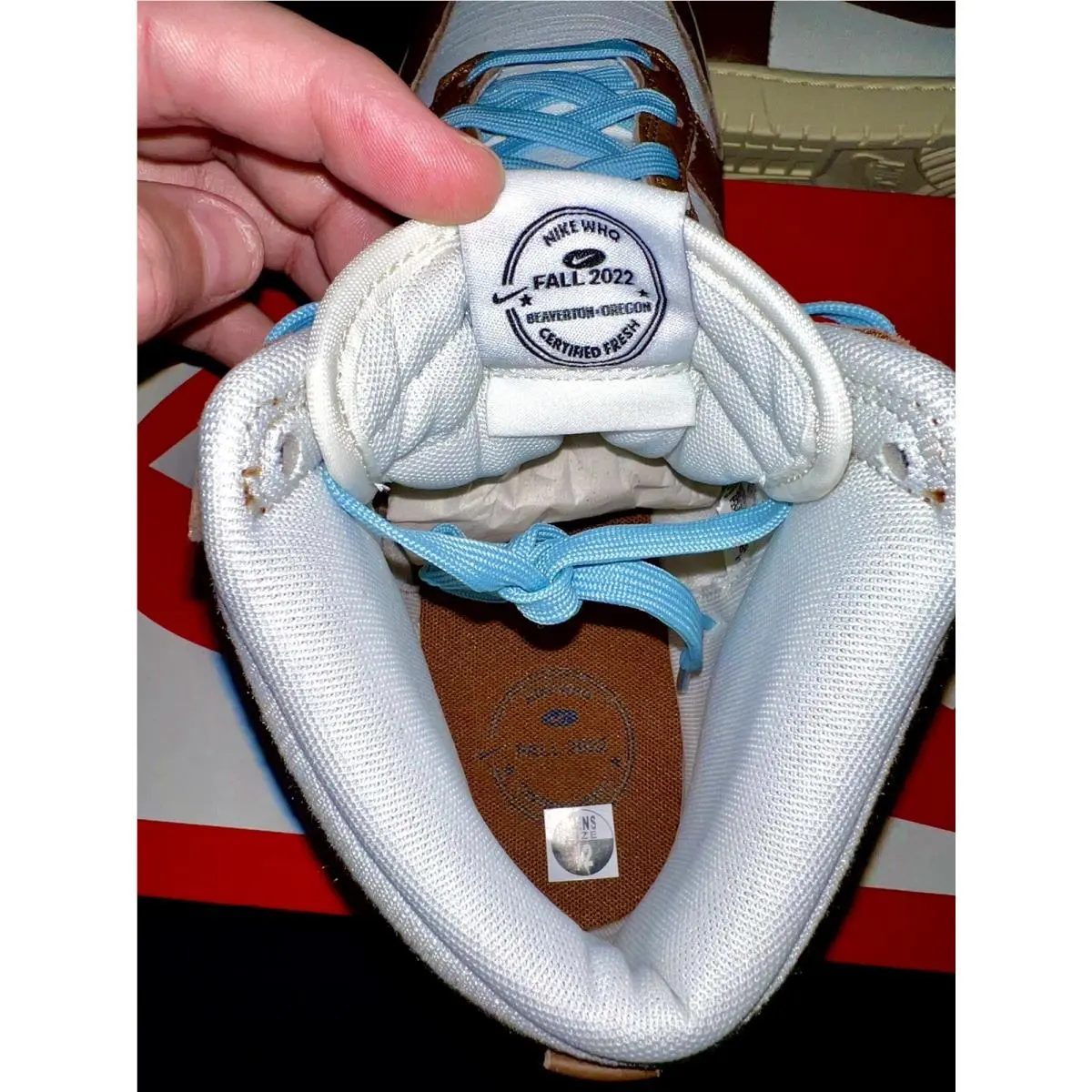 Nike shoes - Nike Dunk High PRM - Dunk High PRM - DQ8800-200 - Pecan/Sail/Worn Blue/Off Noir 7