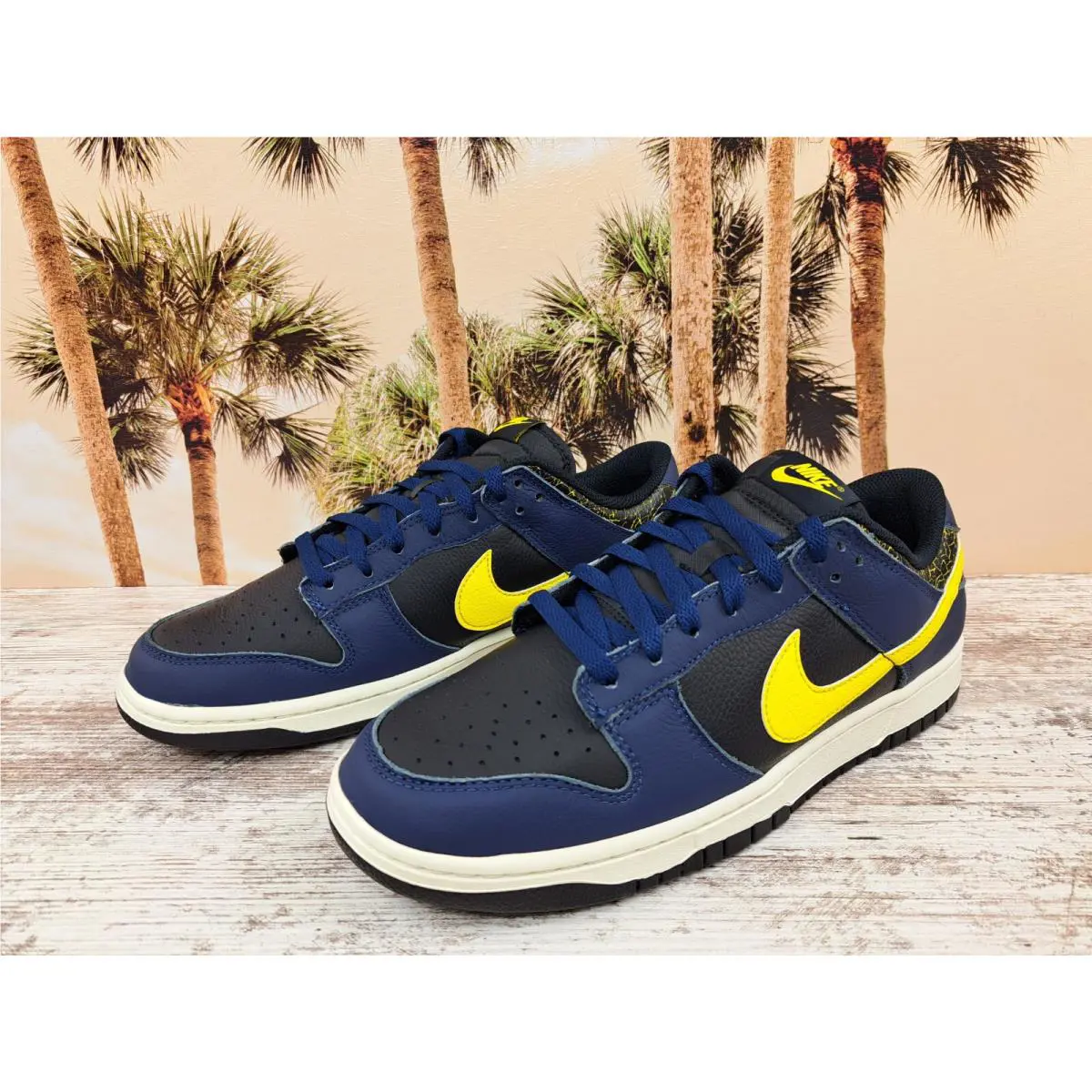 Nike shoes - Nike Dunk Low Retro Black Navy Tour Yellow - FZ4014-010 - Multicolor (UPC: 196977281570) 1