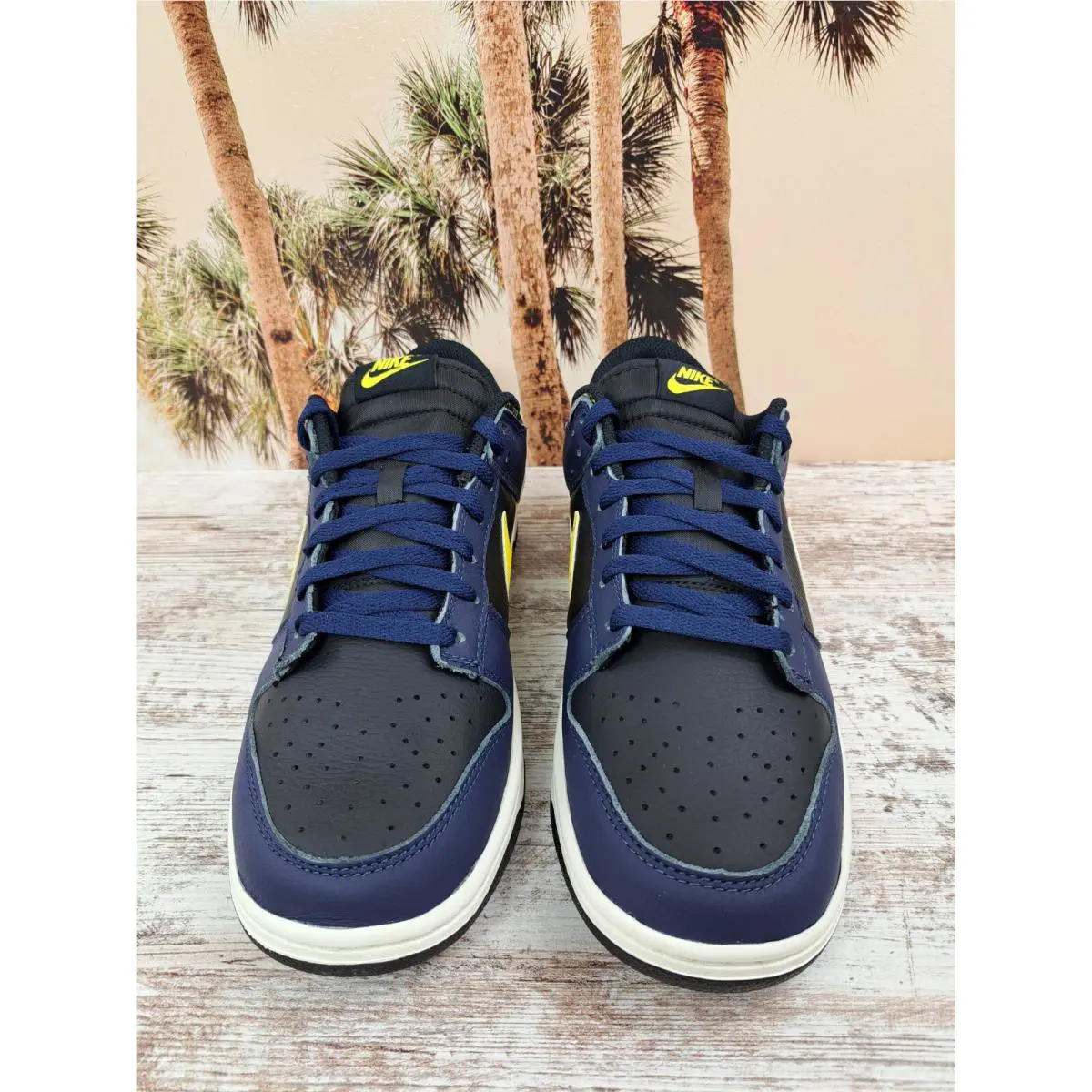 Nike shoes - Nike Dunk Low Retro Black Navy Tour Yellow - FZ4014-010 - Multicolor (UPC: 196977281570) 2
