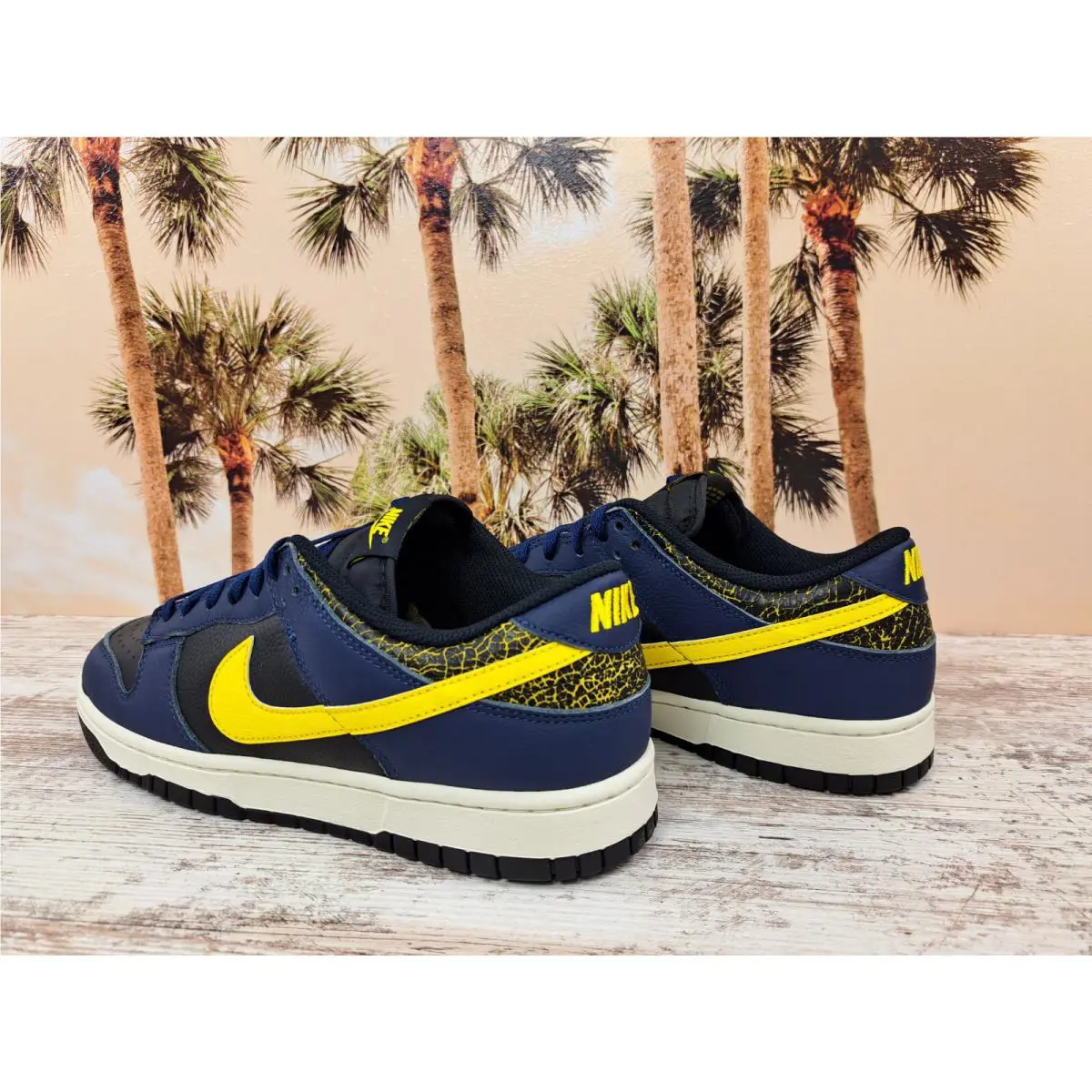 Nike shoes - Nike Dunk Low Retro Black Navy Tour Yellow - FZ4014-010 - Multicolor (UPC: 196977281570) 3