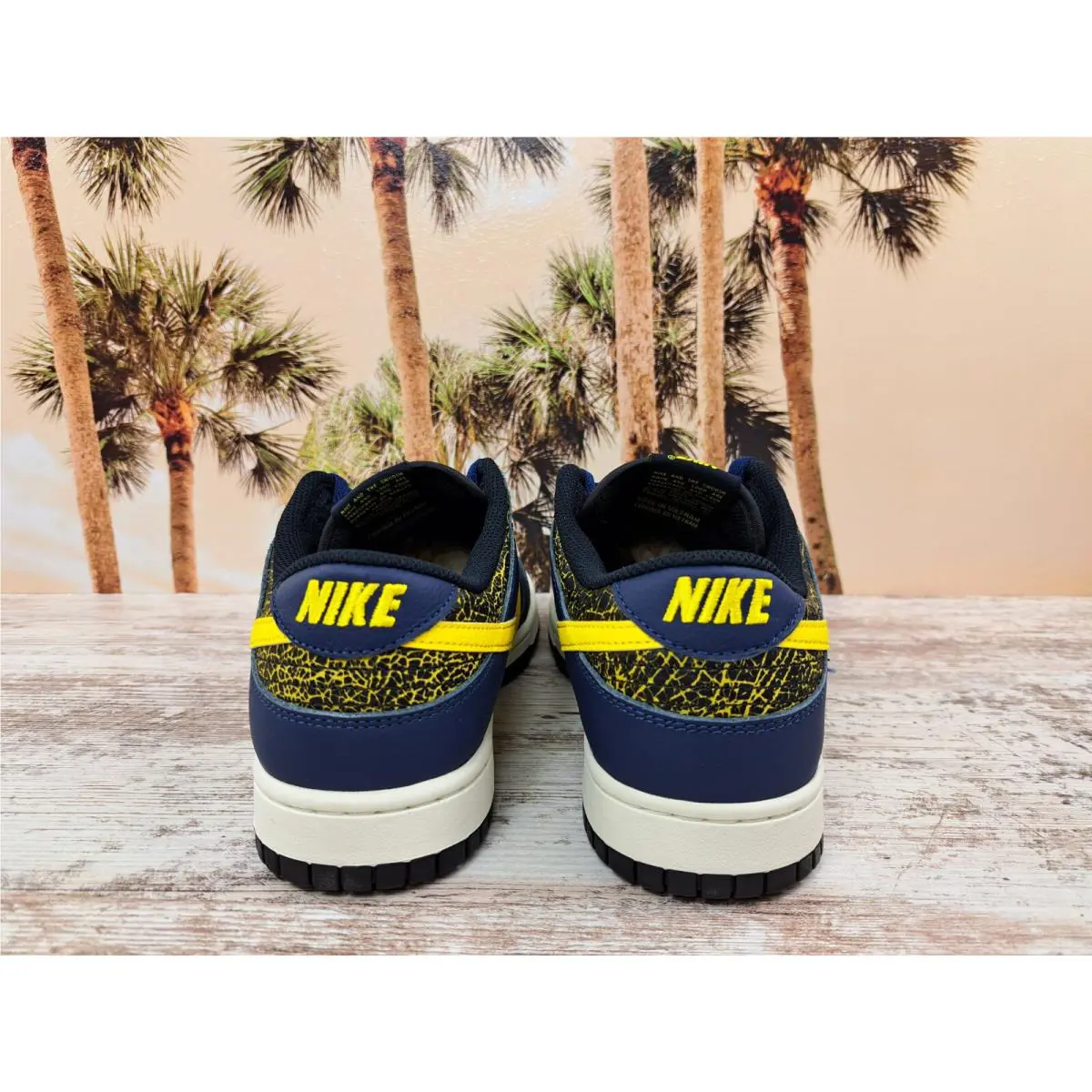 Nike shoes - Nike Dunk Low Retro Black Navy Tour Yellow - FZ4014-010 - Multicolor (UPC: 196977281570) 4