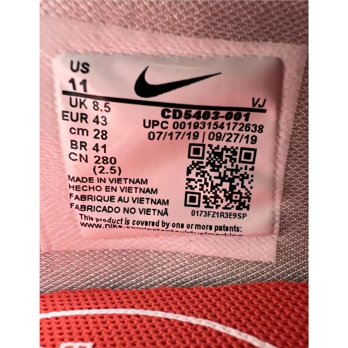 Nike shoes - Nike Amixa - Amixa - CD5403 001 - Photon Dust / White - Track Red 9