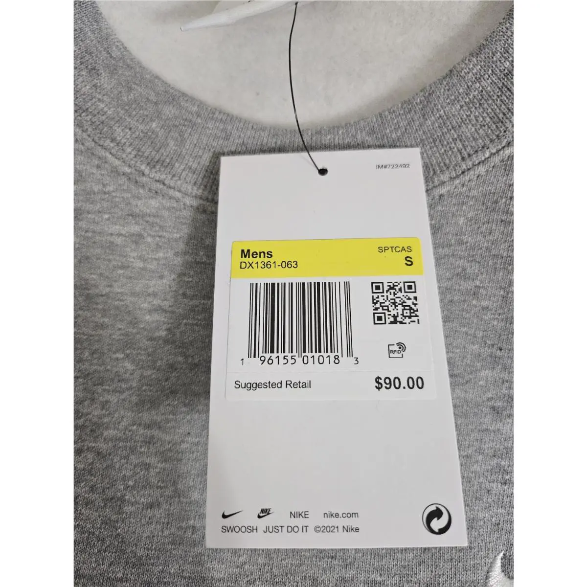 Nike clothing - Gray (UPC: 196155010183) 6