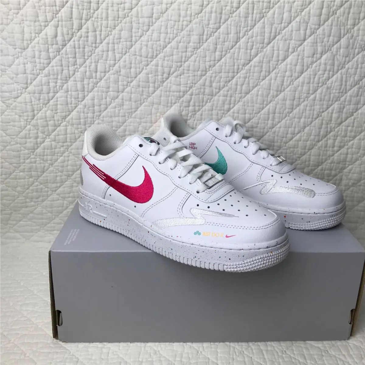 Nike shoes - Nike Air Force 1 07 LX - FD4622-131 - white/washed teal-white 6