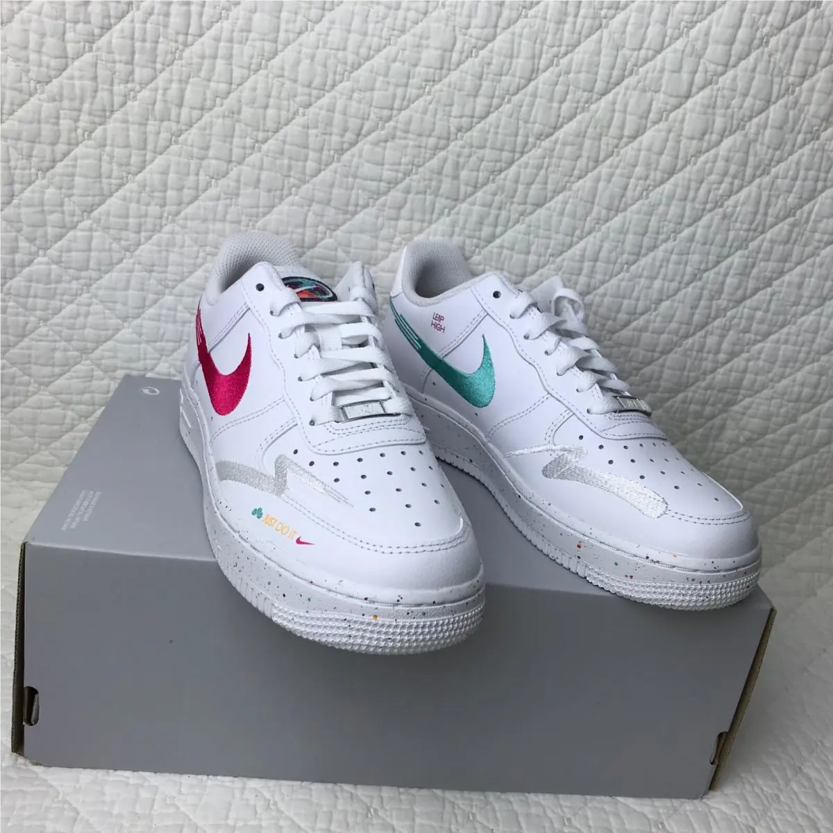 Nike shoes - Nike Air Force 1 07 LX - FD4622-131 - white/washed teal-white 7