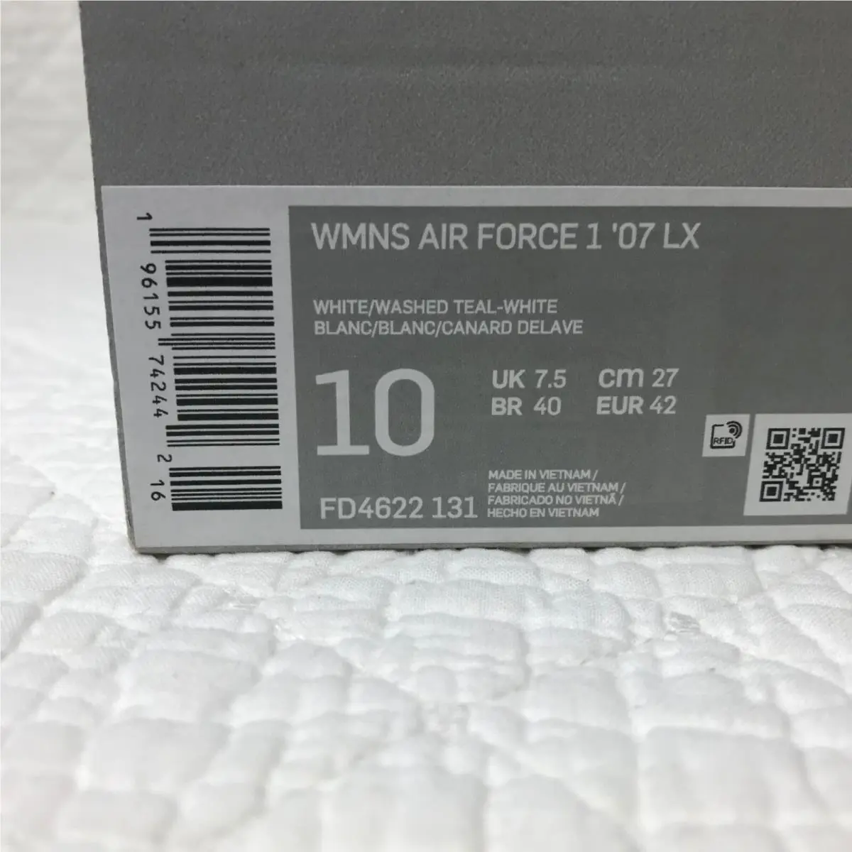Nike shoes - Nike Air Force 1 07 LX - FD4622-131 - white/washed teal-white 11
