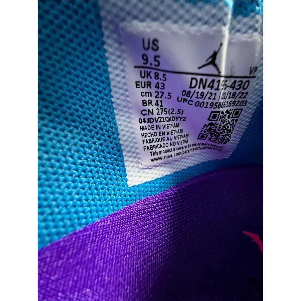 Nike shoes - Air Jordan 36 - Air - DN4195-430 - Blue (UPC: 195866169203) 9