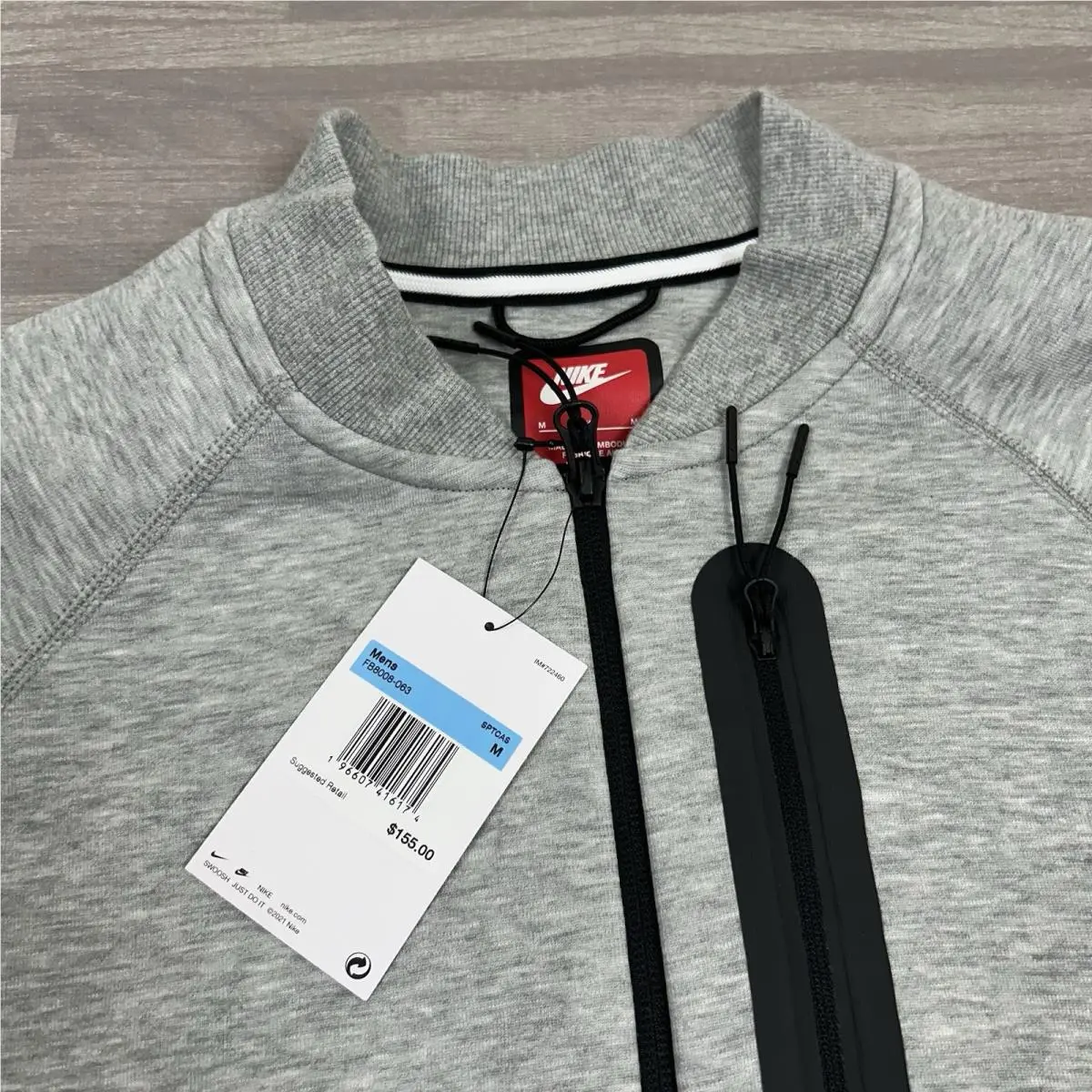 Nike clothing - Nike Tech Fleece Bonber Jacket - FB8008-010 FB8008063 - Gray 0