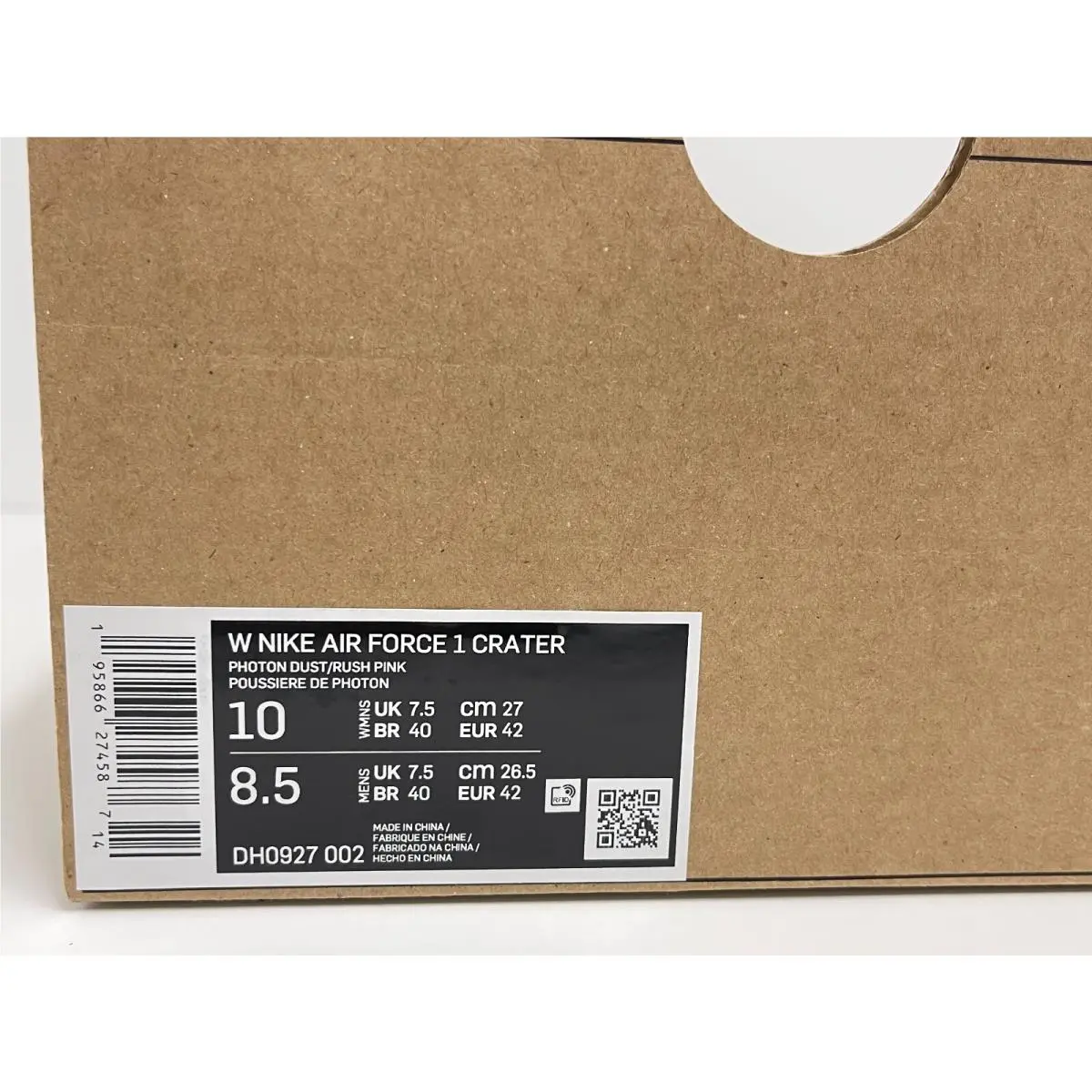 Nike shoes - Nike Air Force 1 CRATER - DH0927 002 - PINK PRIME (UPC: 195866274587) 8