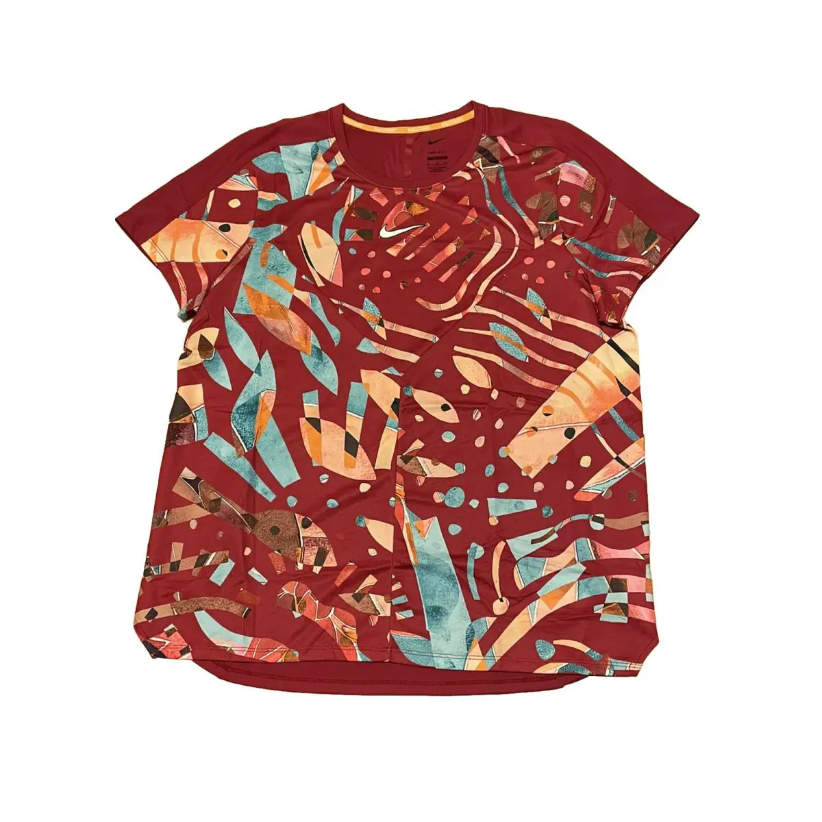 Nike Court Dri-fit Tennis Shirt Alcaraz Red Multicolor DX5526-620 Men s Size XL