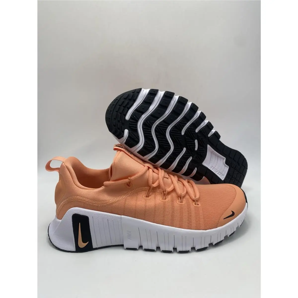 Nike Free Metcon 6 Apricot Agate Black White FJ7127 800 Men`s Size 9