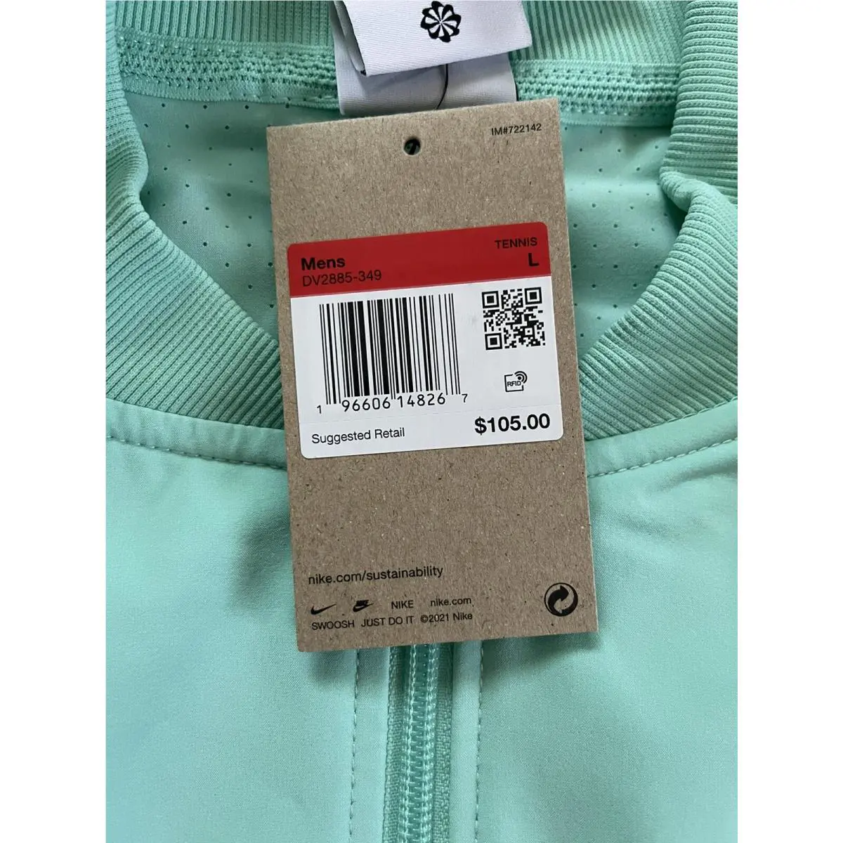 Nike clothing - Nike Rafa Tennis - Rafa Tennis - DV2885412 - Green (UPC: 0196606148267) 4
