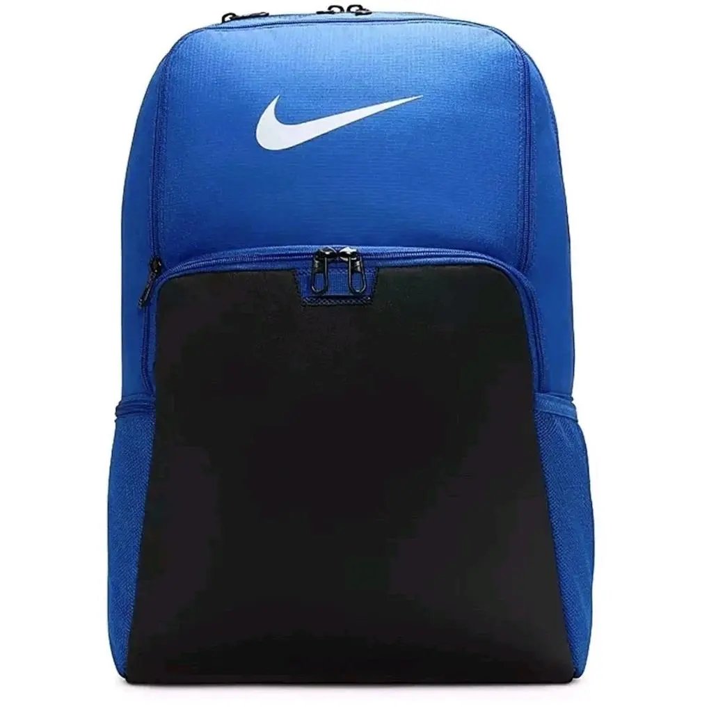 Nike Brasilia 9.5 XL Training Backpack Iron Blue Black White DM3975 480