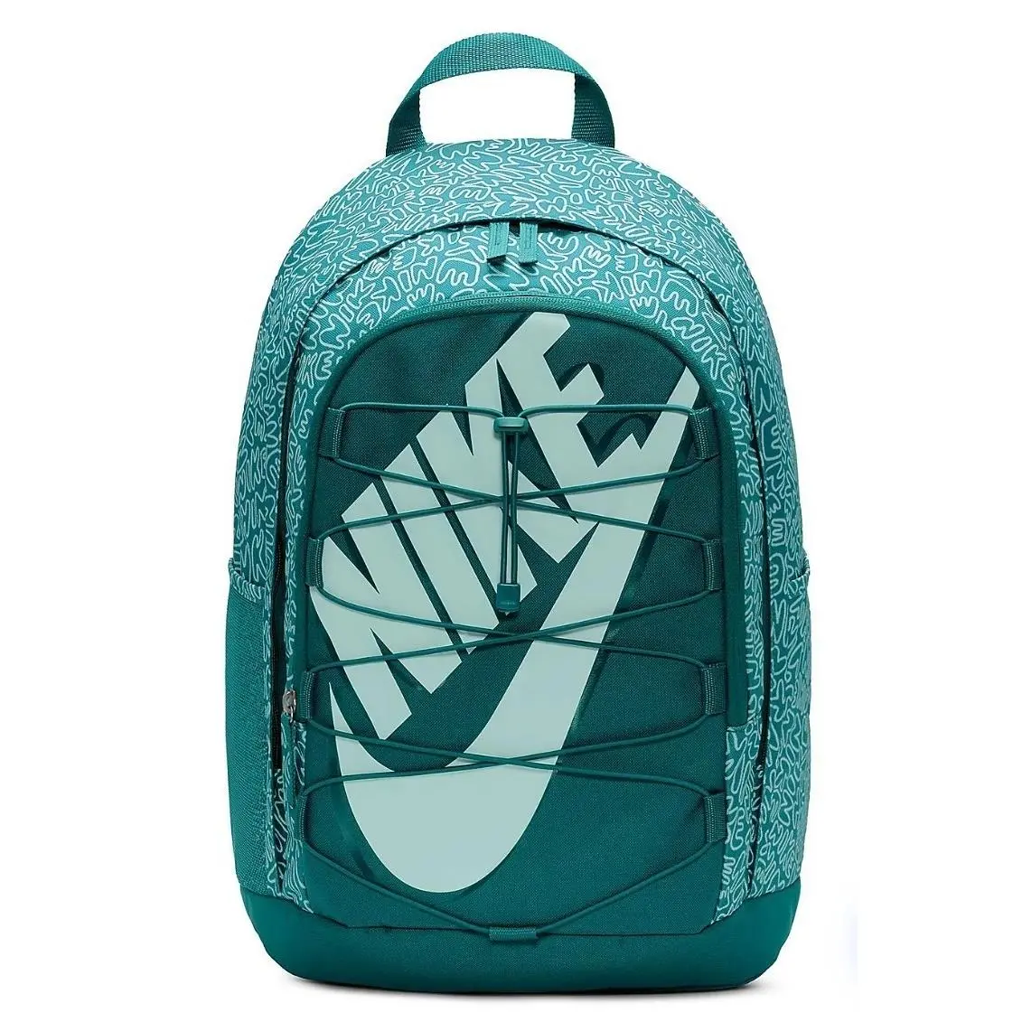 Nike Hayward Scribble Backpack School Travel Work Bag Teal Green Adult Kid Large