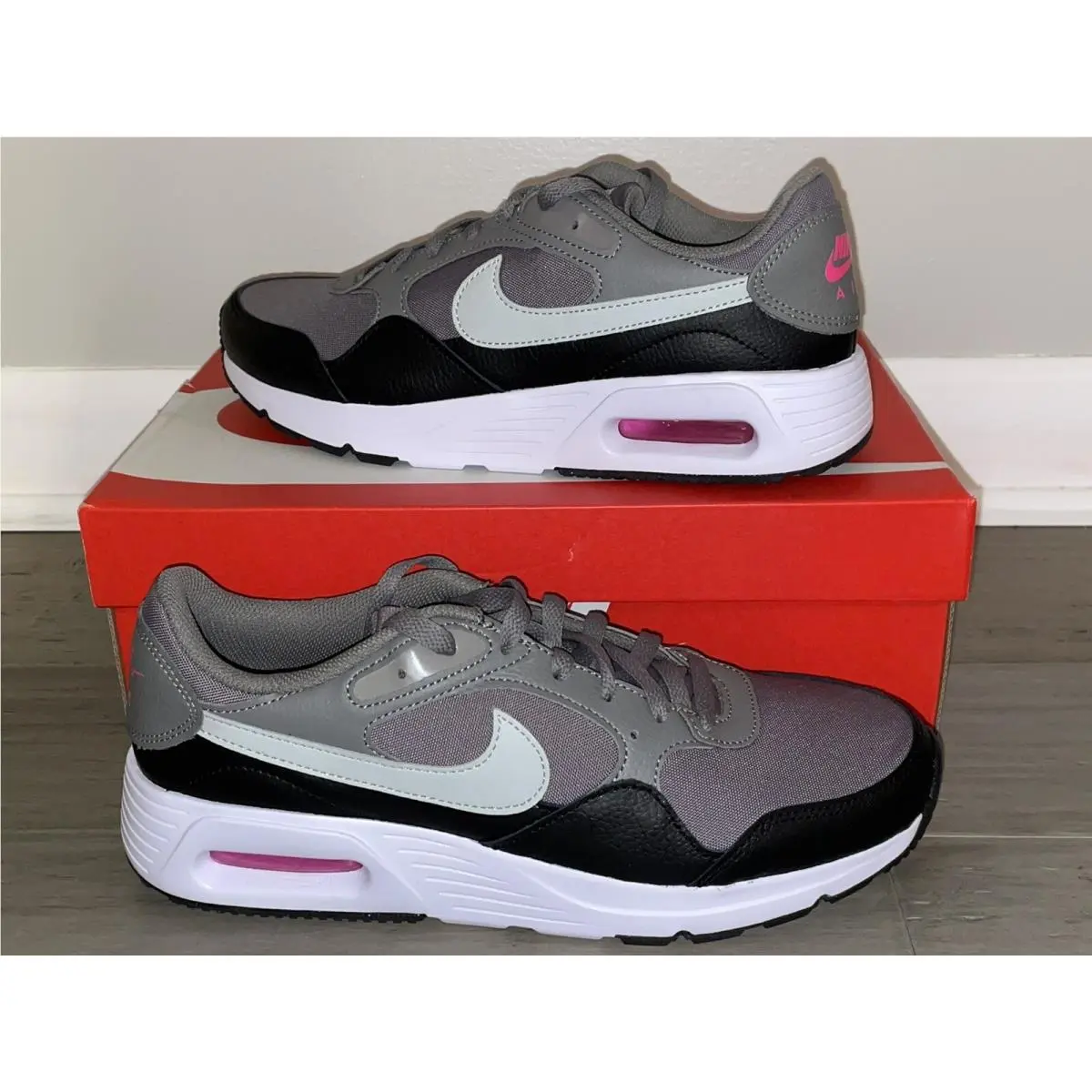 Women`s Nike Air Max SC Flat Pewter Silver White Sneakers Size 11 CW4554 005