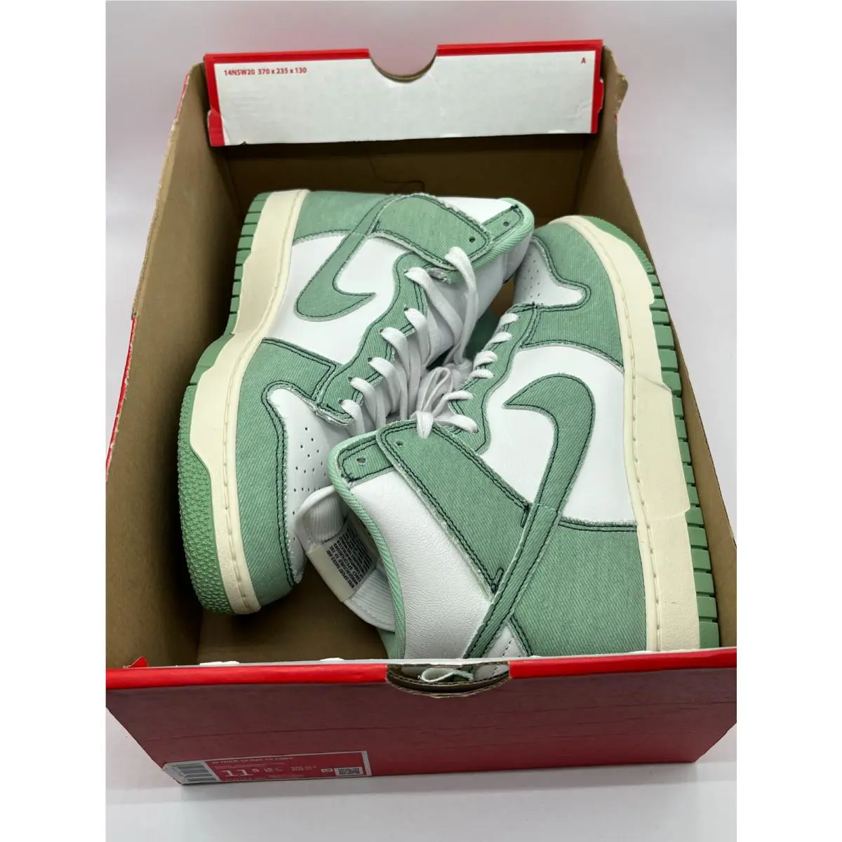 Nike shoes - Nike Dunk High - Dunk High - DV1143-300 - Green (UPC: 196152016300) 9