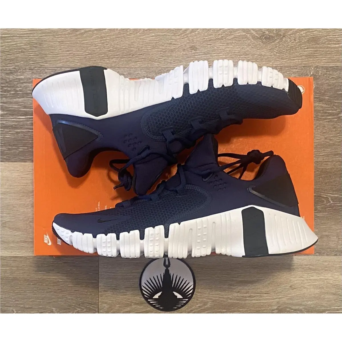 Nike Free Metcon 4 ‘college Navy` White Running Shoes CT3886-491 Men`s Size 13