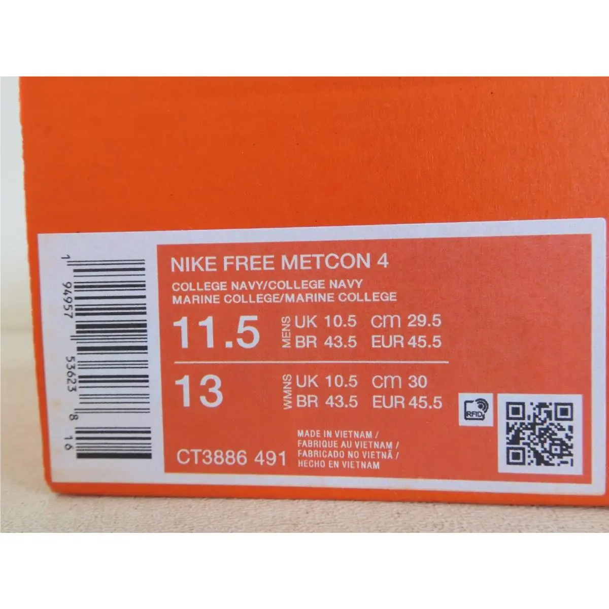 Nike shoes - Nike Free Metcon - Free Metcon - CT3886-491 - Blue (UPC: 194957536238) 3