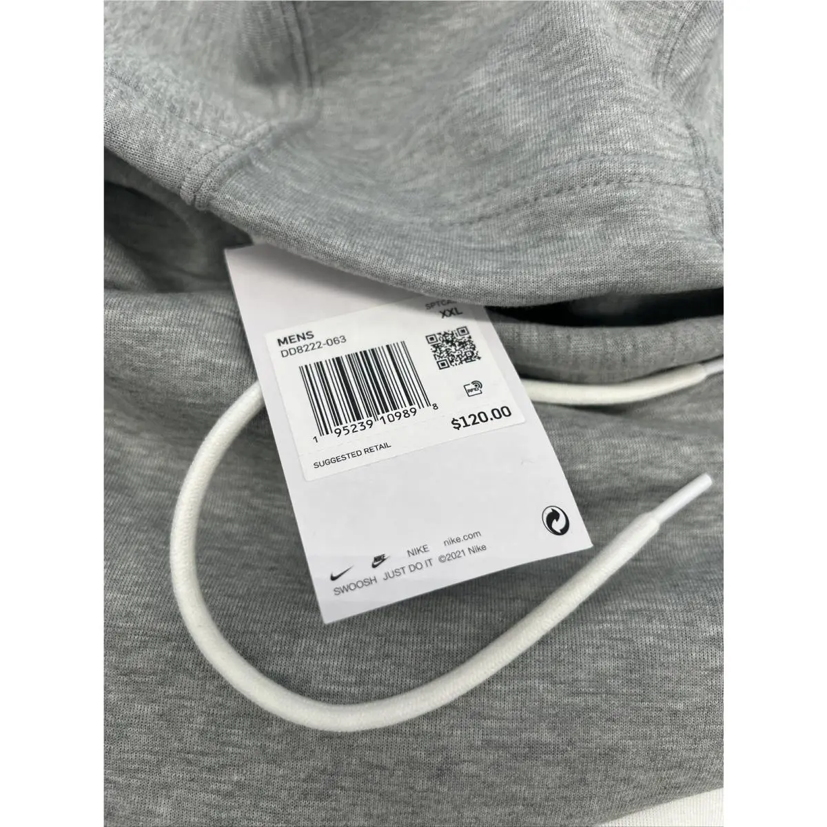 Nike clothing - Gray, Manufacturer: Dark Grey Heather/White (UPC: 195239109898) 5