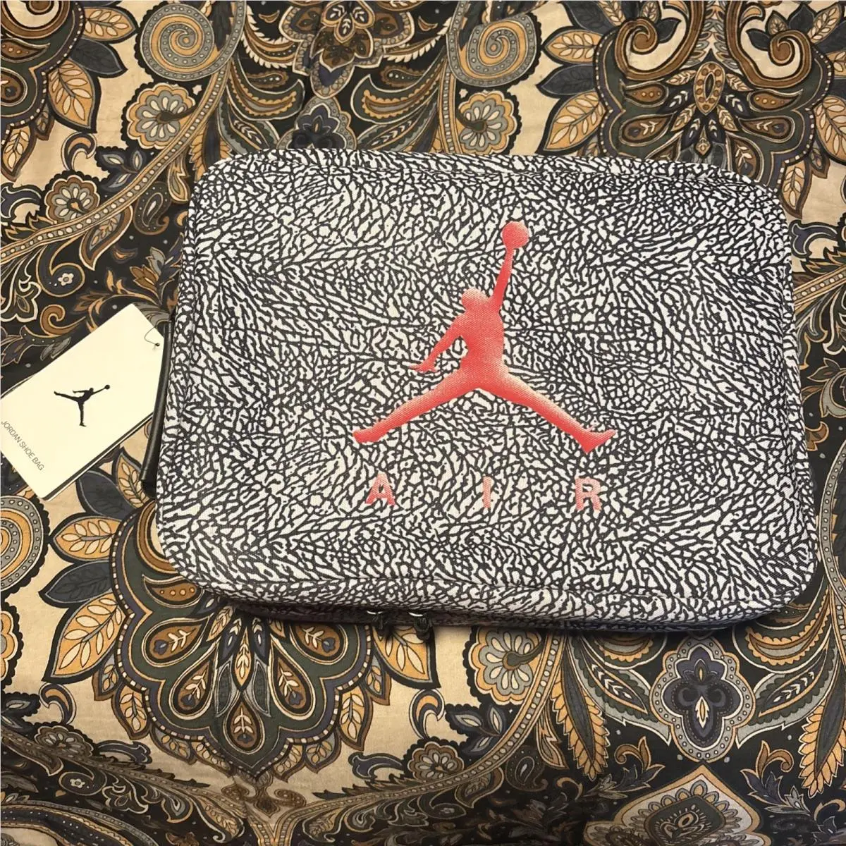 Nwt-limited Edition Nike Air Jordan Elephant Print Retro Jumpman Shoe Bag Box - Multicolor