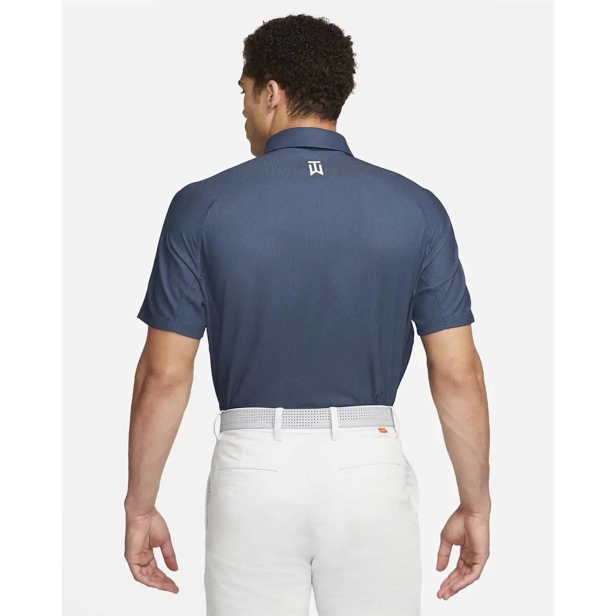Nike clothing - Tiger Woods Dri Fit ADV Polo - Thunder Navy Midnight Blue 2