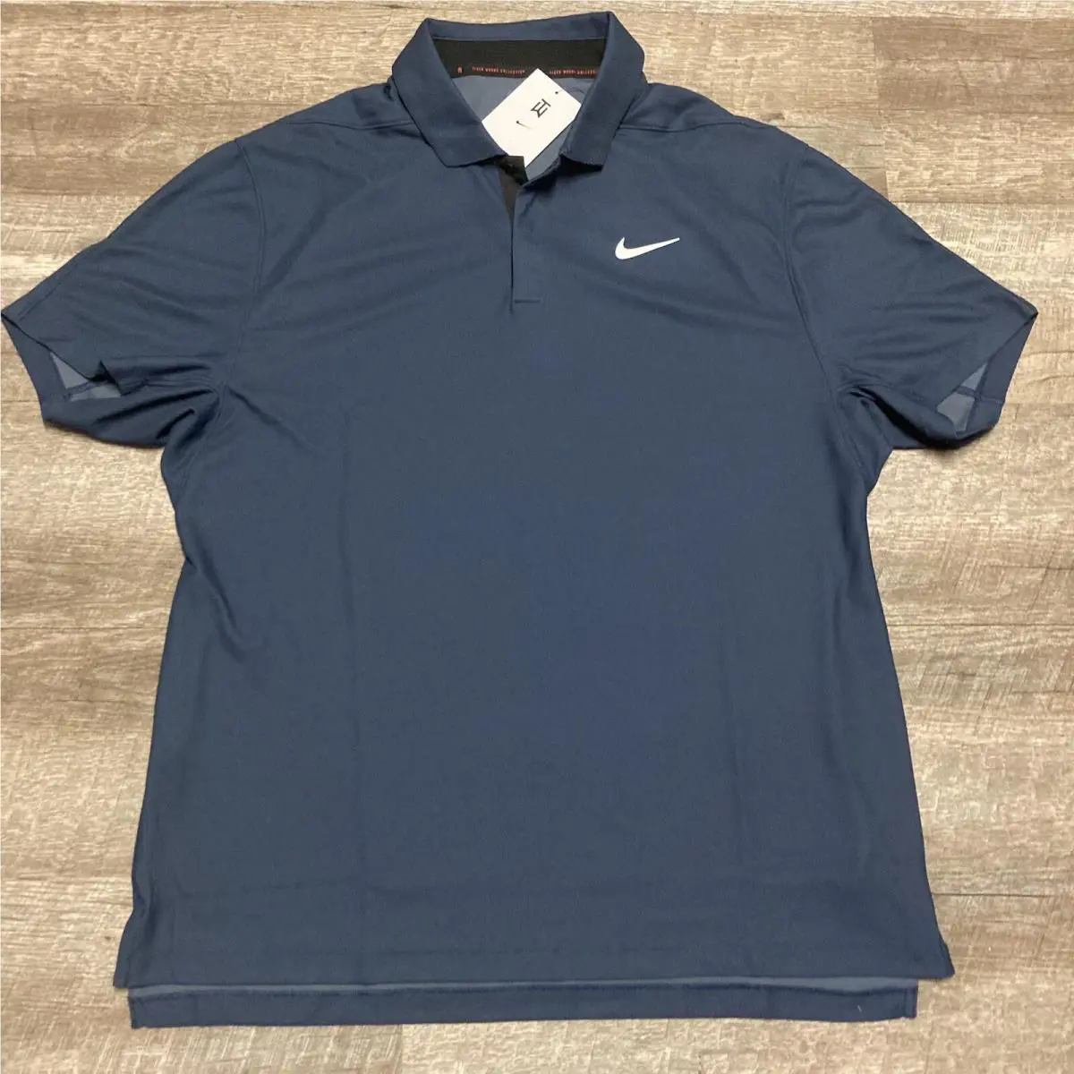 Nike clothing - Tiger Woods Dri Fit ADV Polo - Thunder Navy Midnight Blue 1
