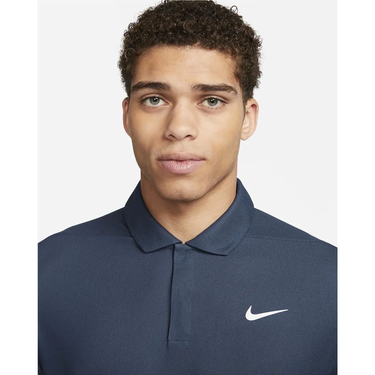 Nike clothing - Tiger Woods Dri Fit ADV Polo - Thunder Navy Midnight Blue 4