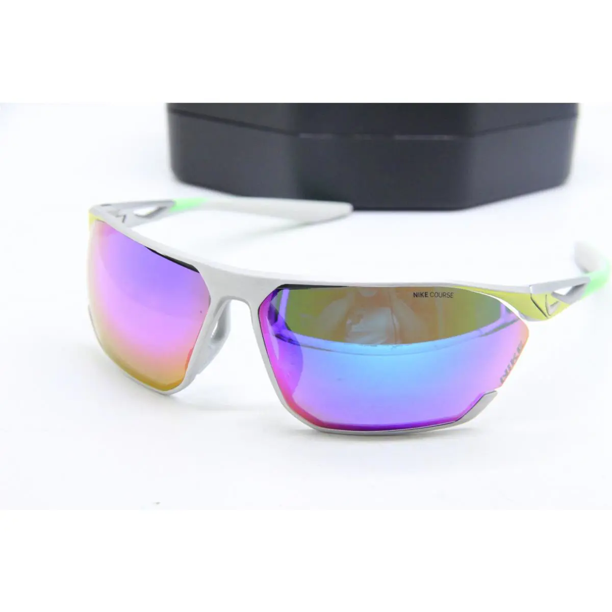 Stratus M DC3407 011 Silver Green Sunglasses W/case 76-13 by Nike