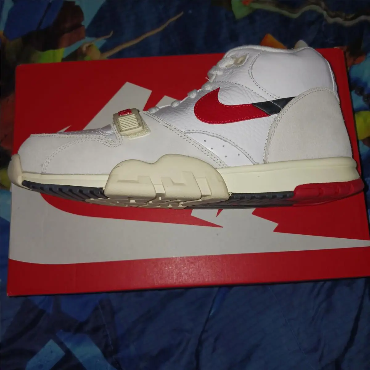 Nike shoes - Nike Air Trainer 1 - Air Trainer - DZ2547-100 - White/Black/Coconut Milk/University Red 1