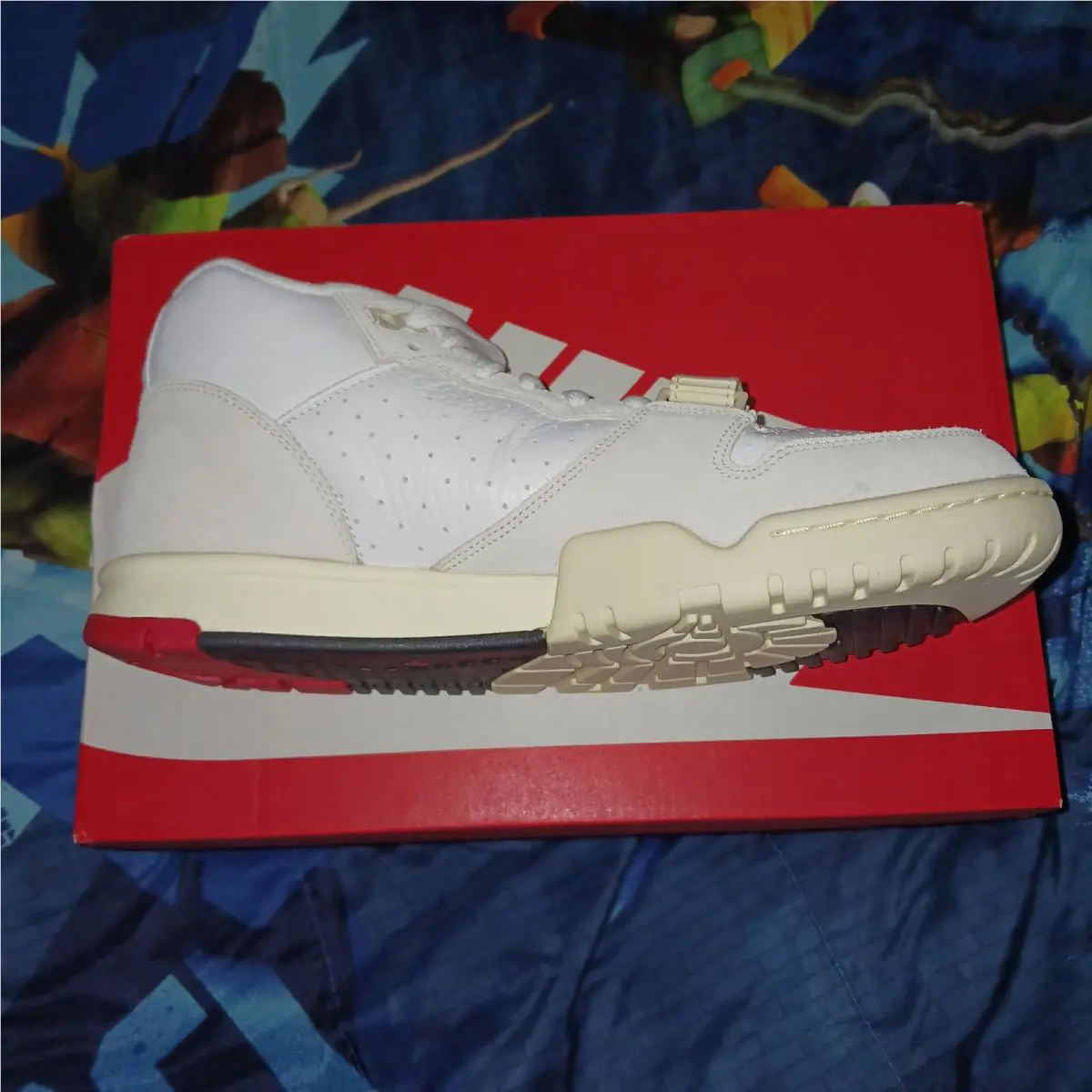 Nike shoes - Nike Air Trainer 1 - Air Trainer - DZ2547-100 - White/Black/Coconut Milk/University Red 2