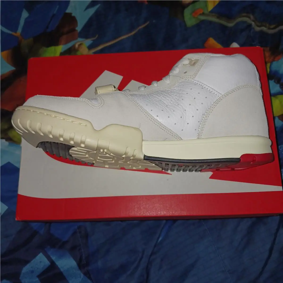 Nike shoes - Nike Air Trainer 1 - Air Trainer - DZ2547-100 - White/Black/Coconut Milk/University Red 4
