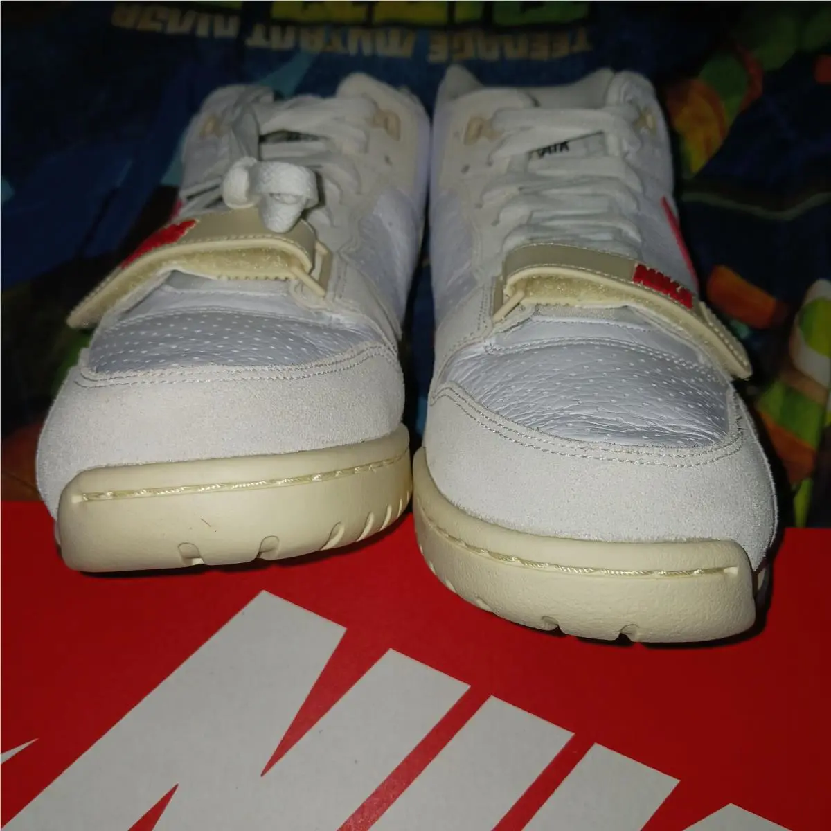 Nike shoes - Nike Air Trainer 1 - Air Trainer - DZ2547-100 - White/Black/Coconut Milk/University Red 7